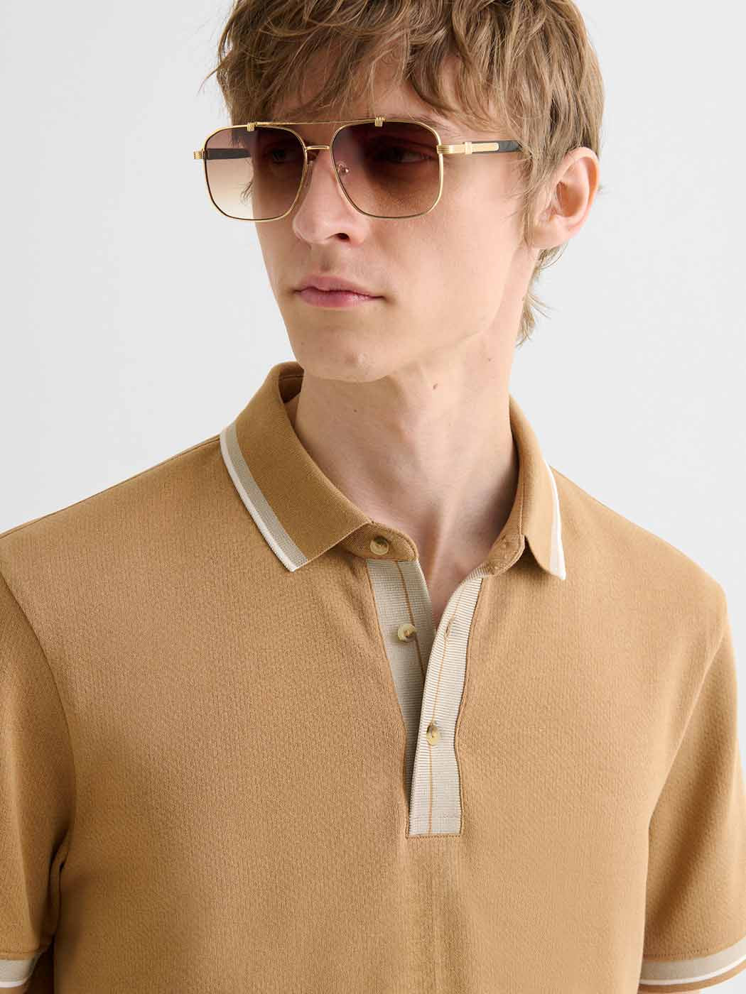 Polo boutonné en coton - DEVRED 1902