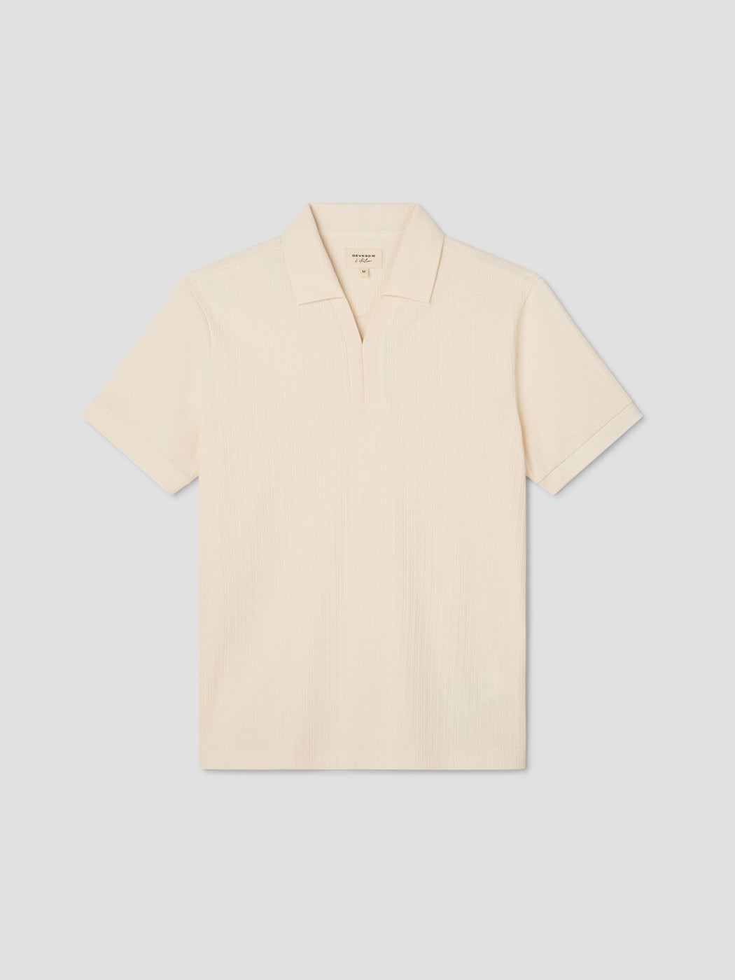 Polo col V effet maille - DEVRED 1902