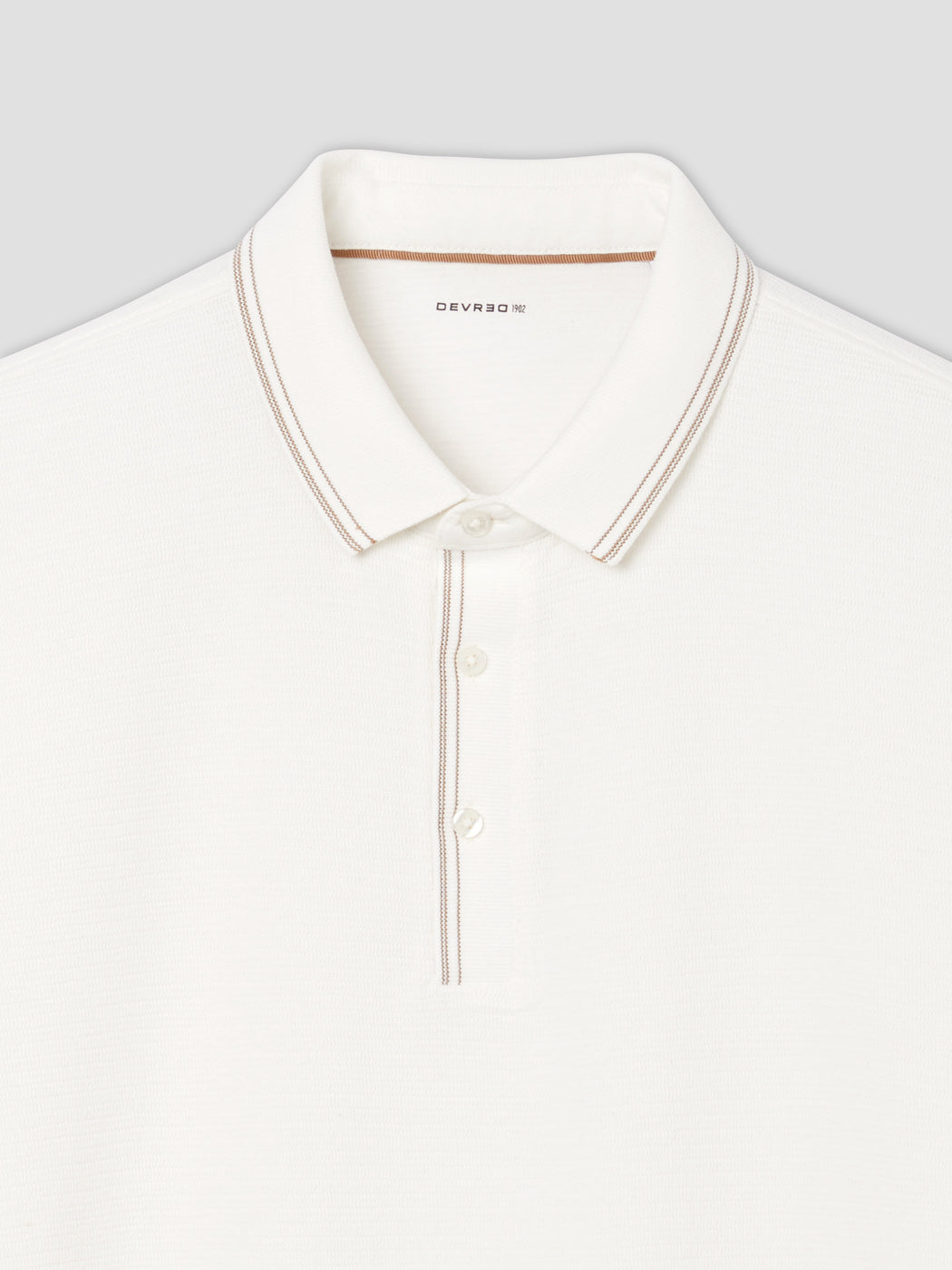 Polo boutonné en jacquard - DEVRED 1902