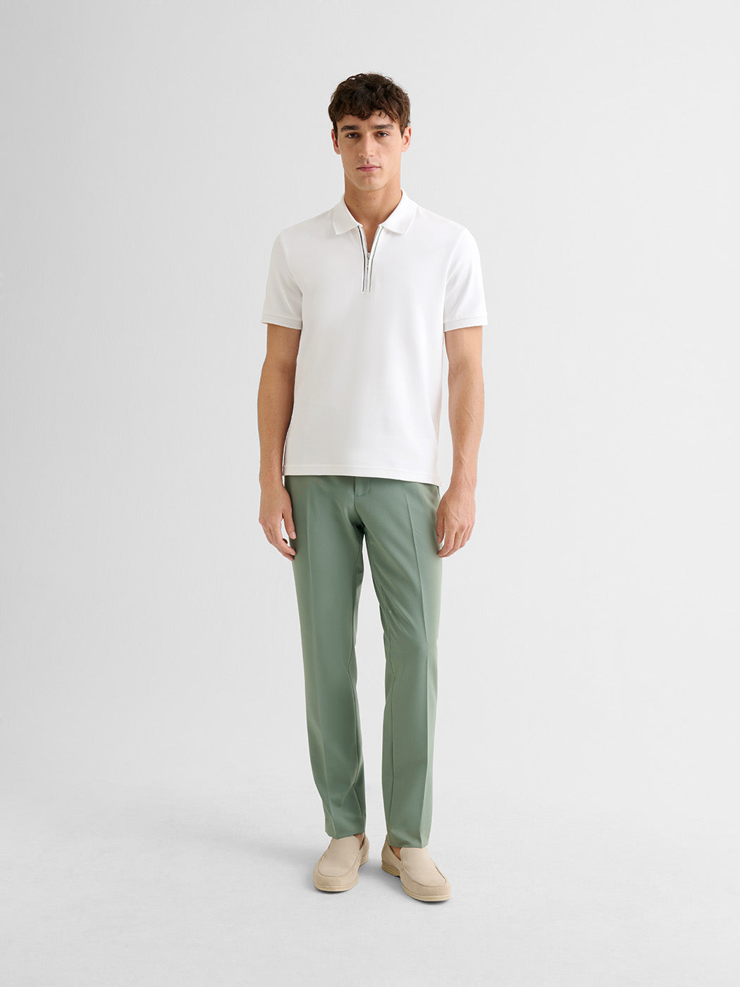 Polo zippé  en coton - DEVRED 1902