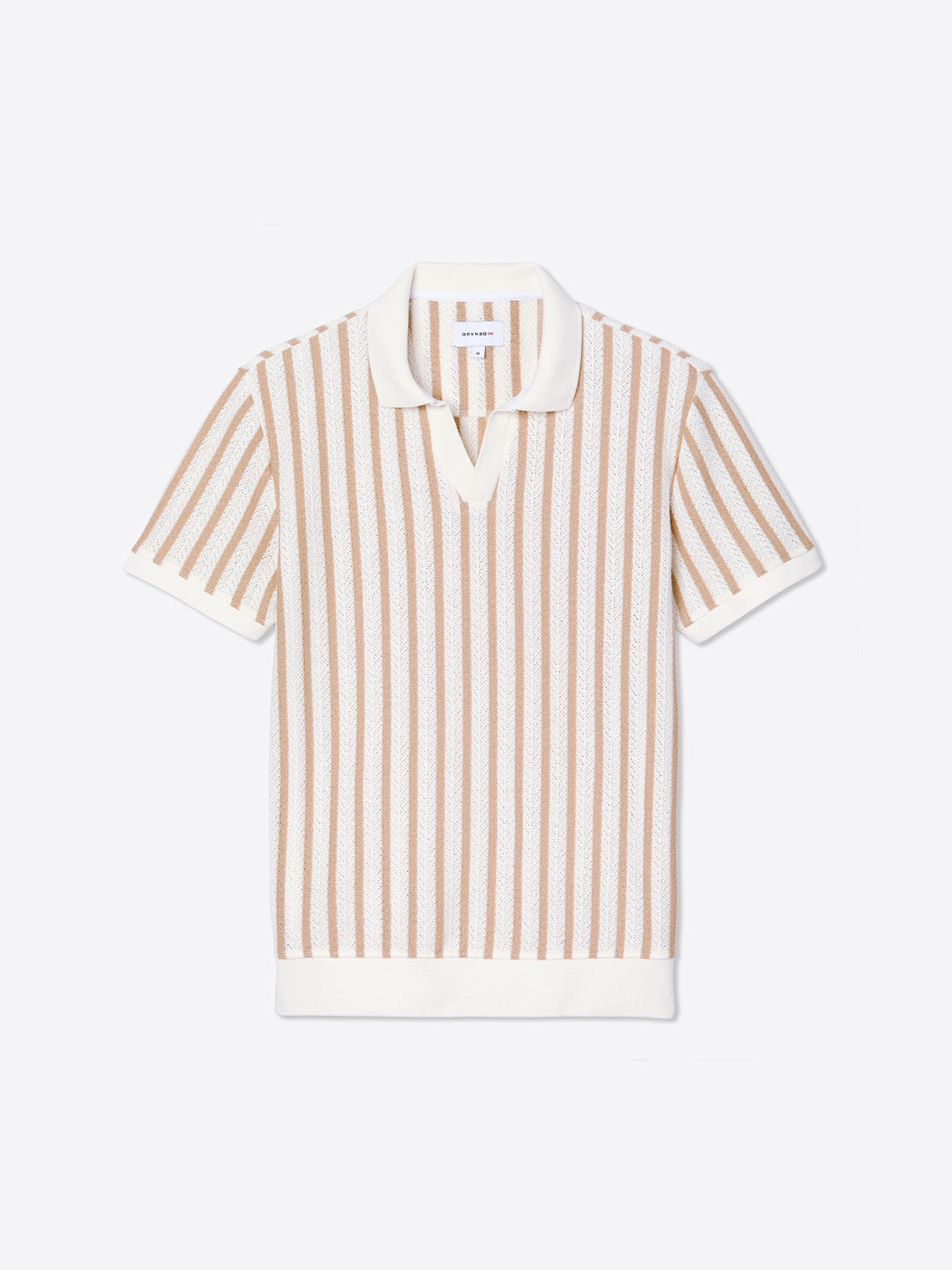 Polo col ouvert en maille rayée - DEVRED 1902