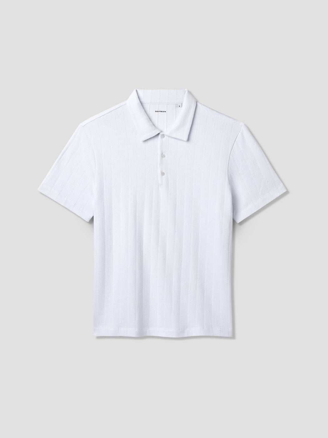 Polo col boutonné en maille rayée - DEVRED 1902