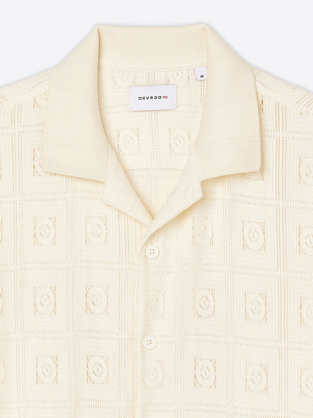 Polo col boutonné en maille crochet - DEVRED 1902