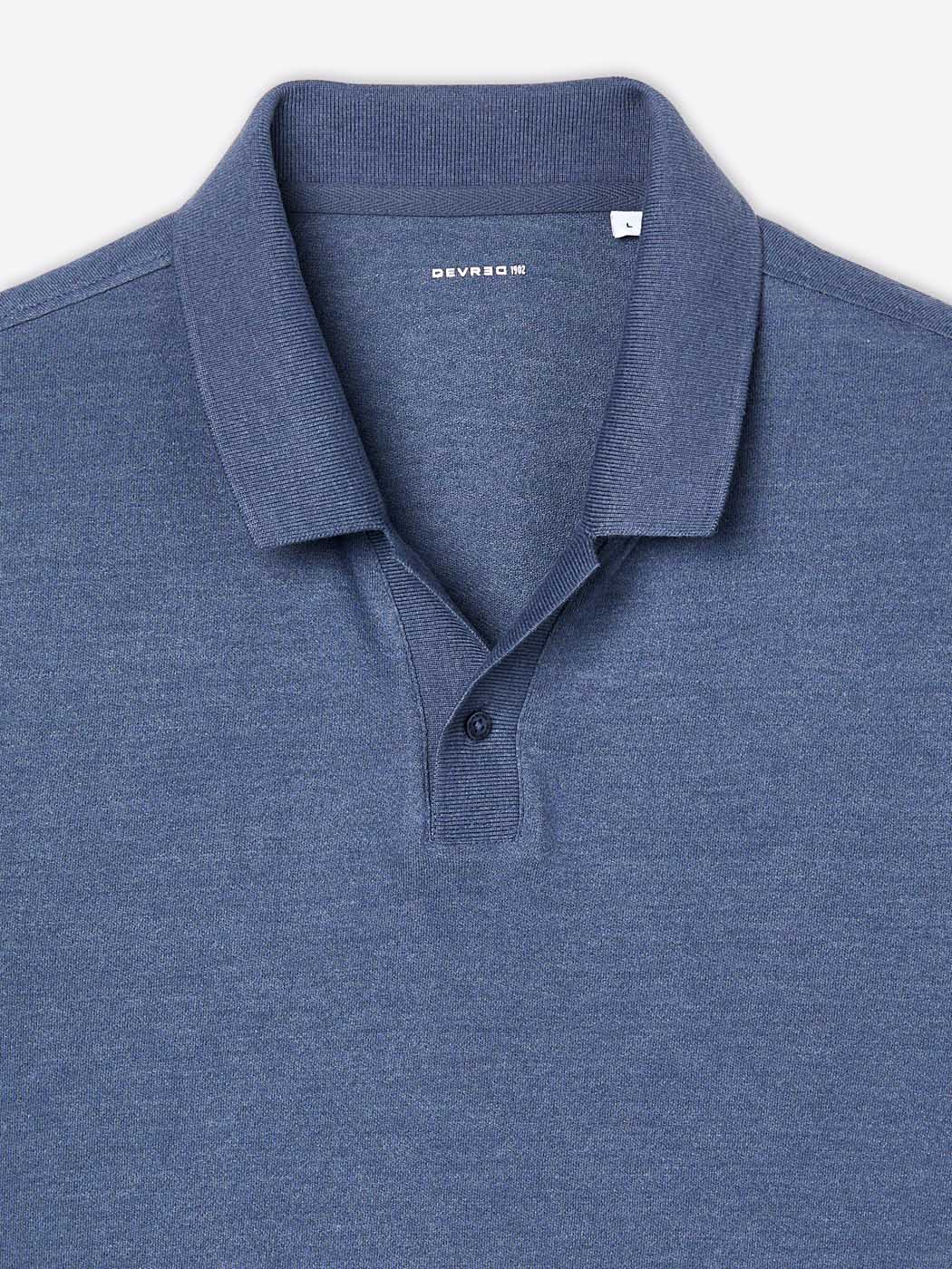 Polo col boutonné en coton chiné - DEVRED 1902