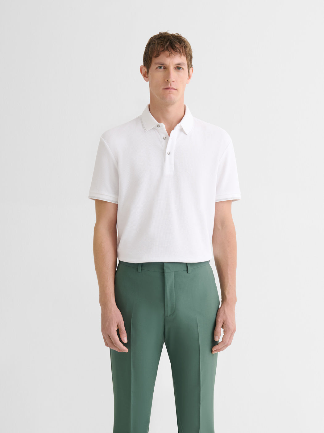 Polo boutonné gauffré - DEVRED 1902