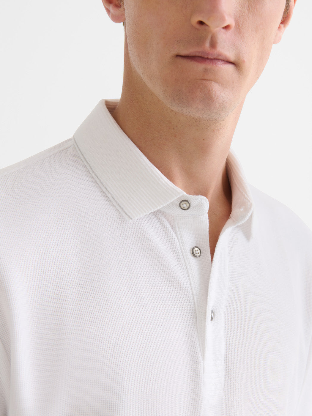 Polo boutonné gauffré - DEVRED 1902