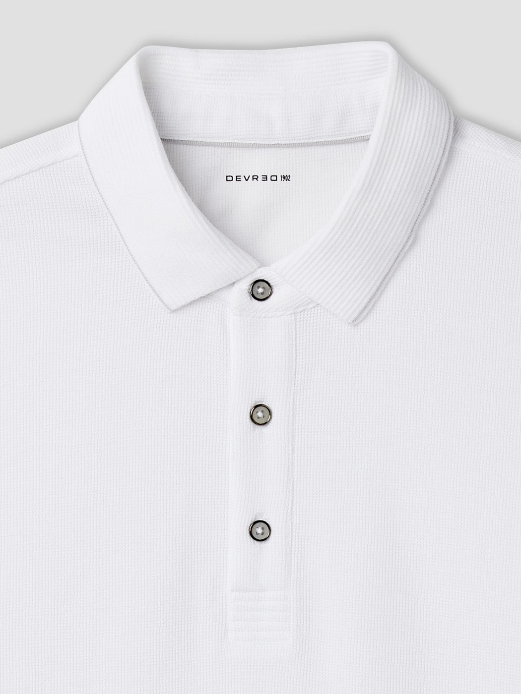 Polo boutonné gauffré - DEVRED 1902