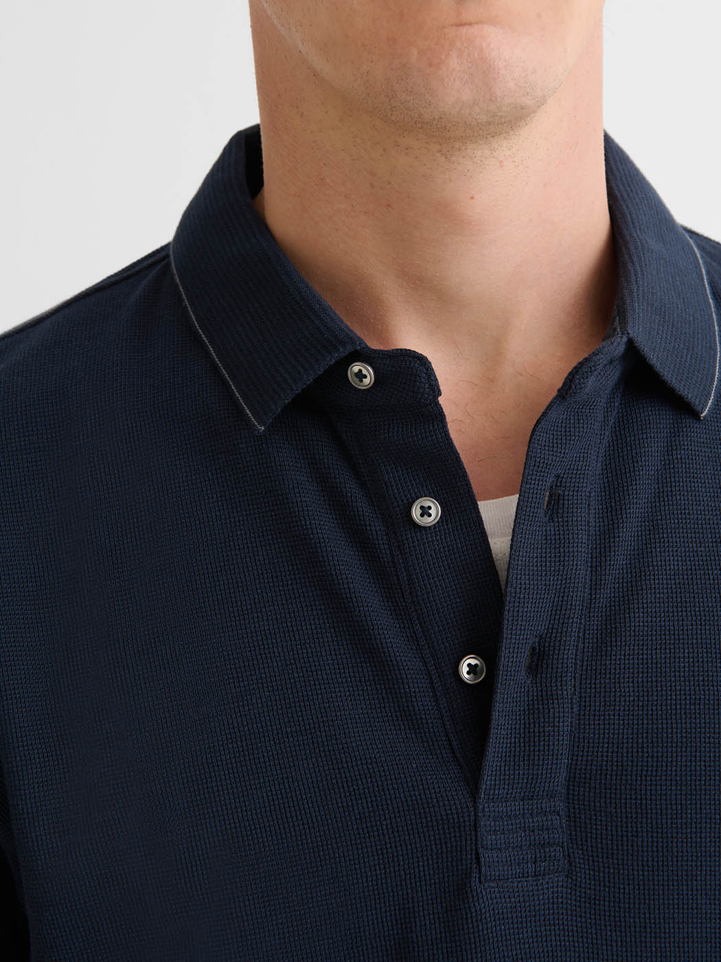 Polo boutonné gauffré - DEVRED 1902