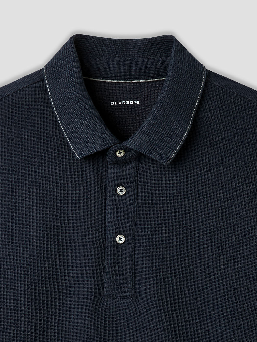 Polo boutonné gauffré - DEVRED 1902
