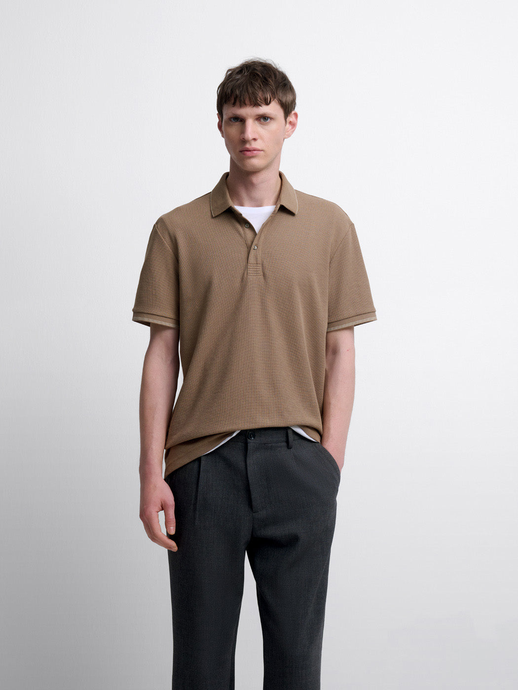 Polo col boutonné gauffré - DEVRED 1902