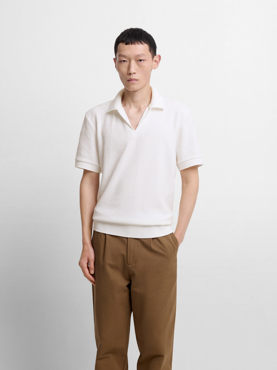Polo col ouvert en jacquard - DEVRED 1902