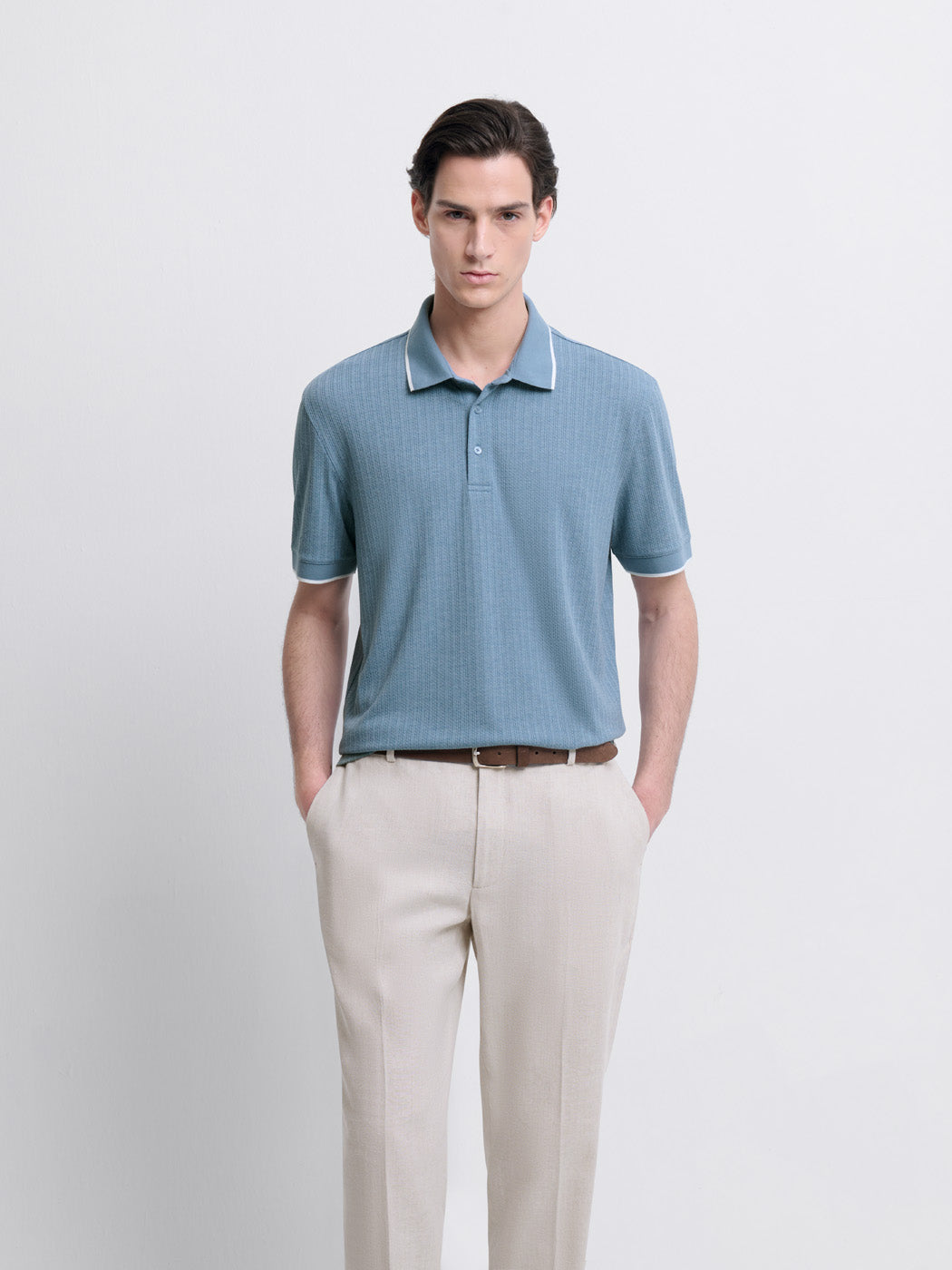 POLO MC MAILLE FINE HOMME - DEVRED 1902