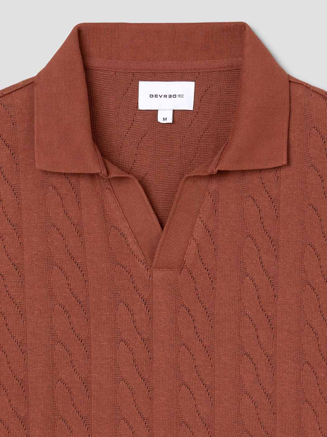 Polo col ouvert en jacquard - DEVRED 1902