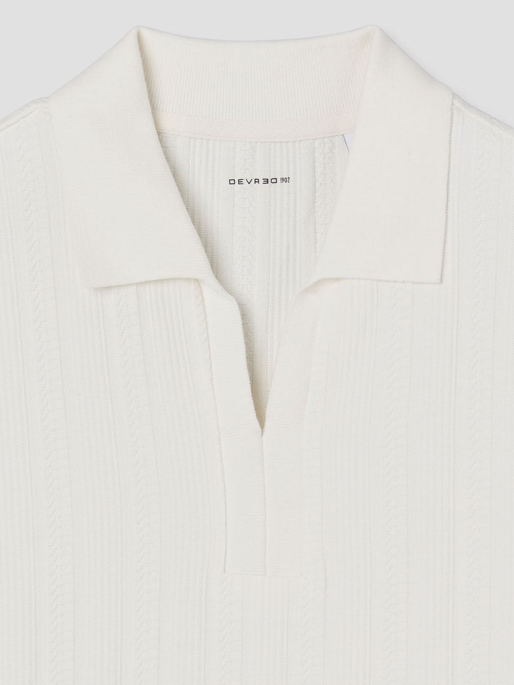 Polo col semi ouvert en coton - DEVRED 1902