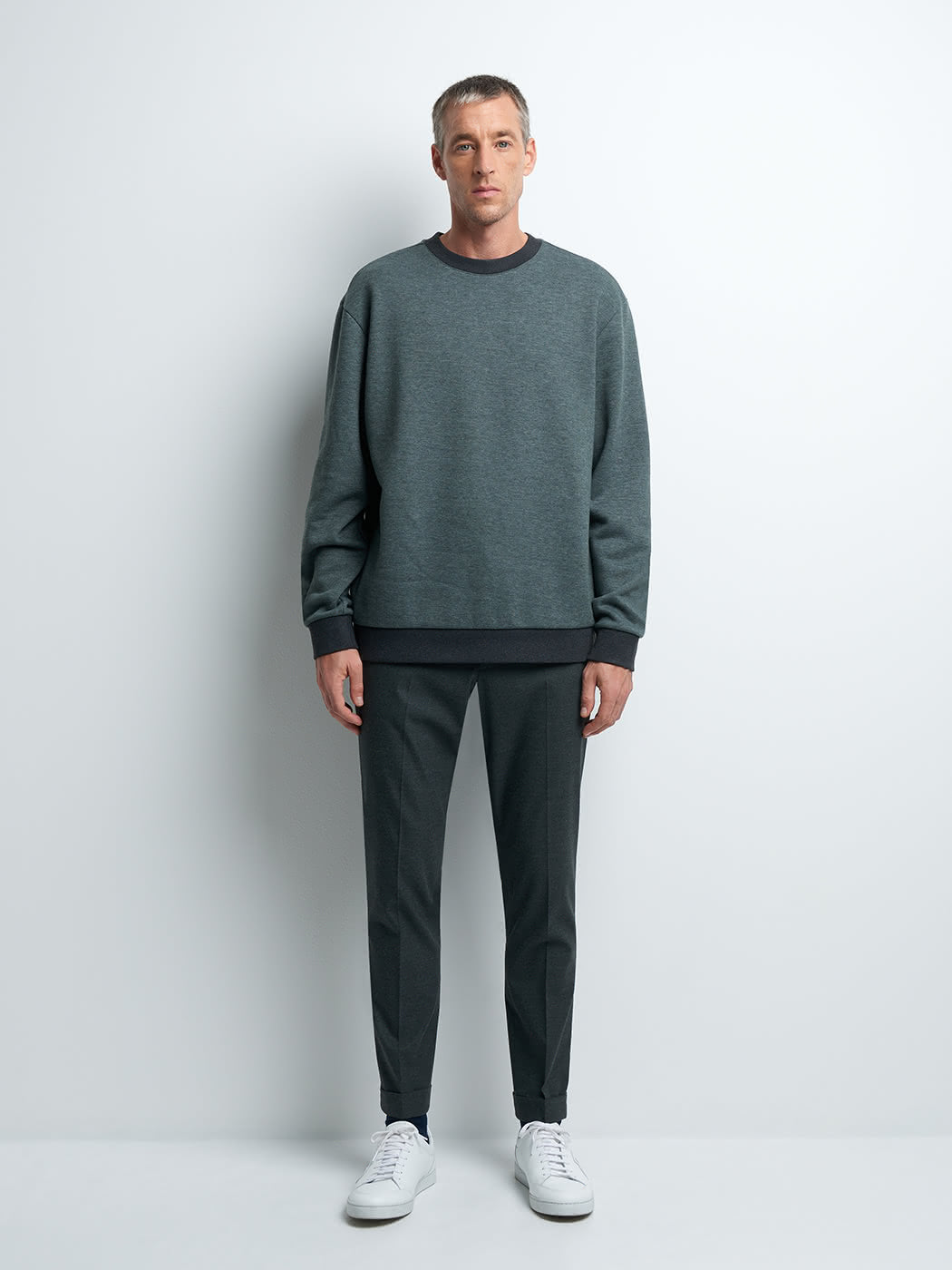 Sweat col rond bicolore - DEVRED 1902