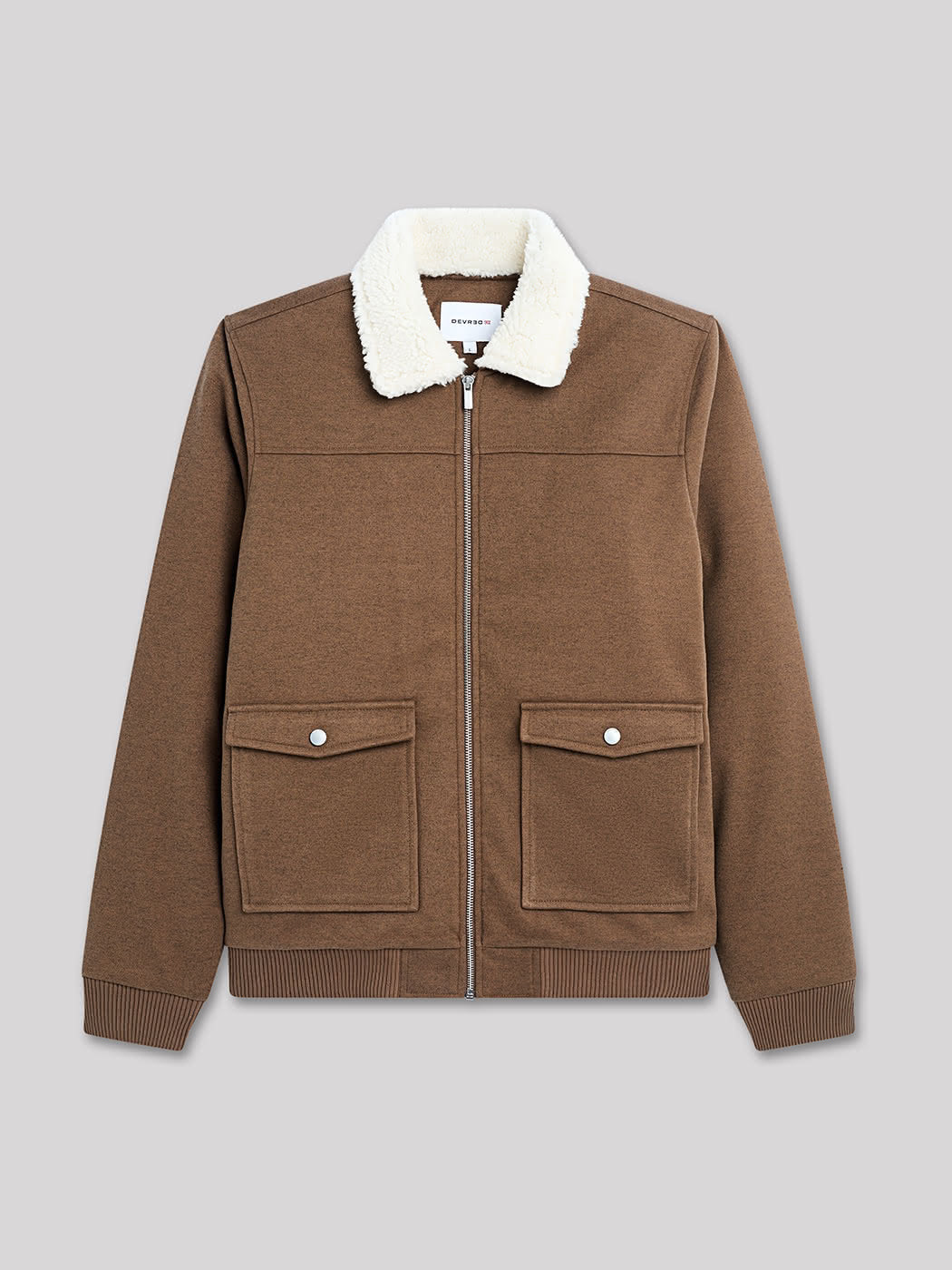 Blouson col sherpa jersey - DEVRED 1902