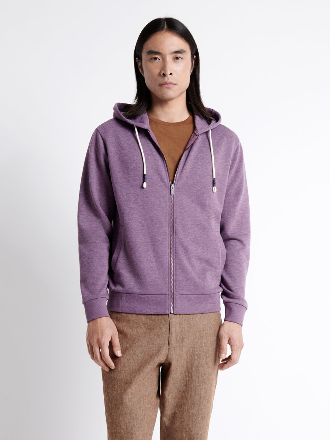 Sweat à capuche faux-uni en coton - DEVRED 1902