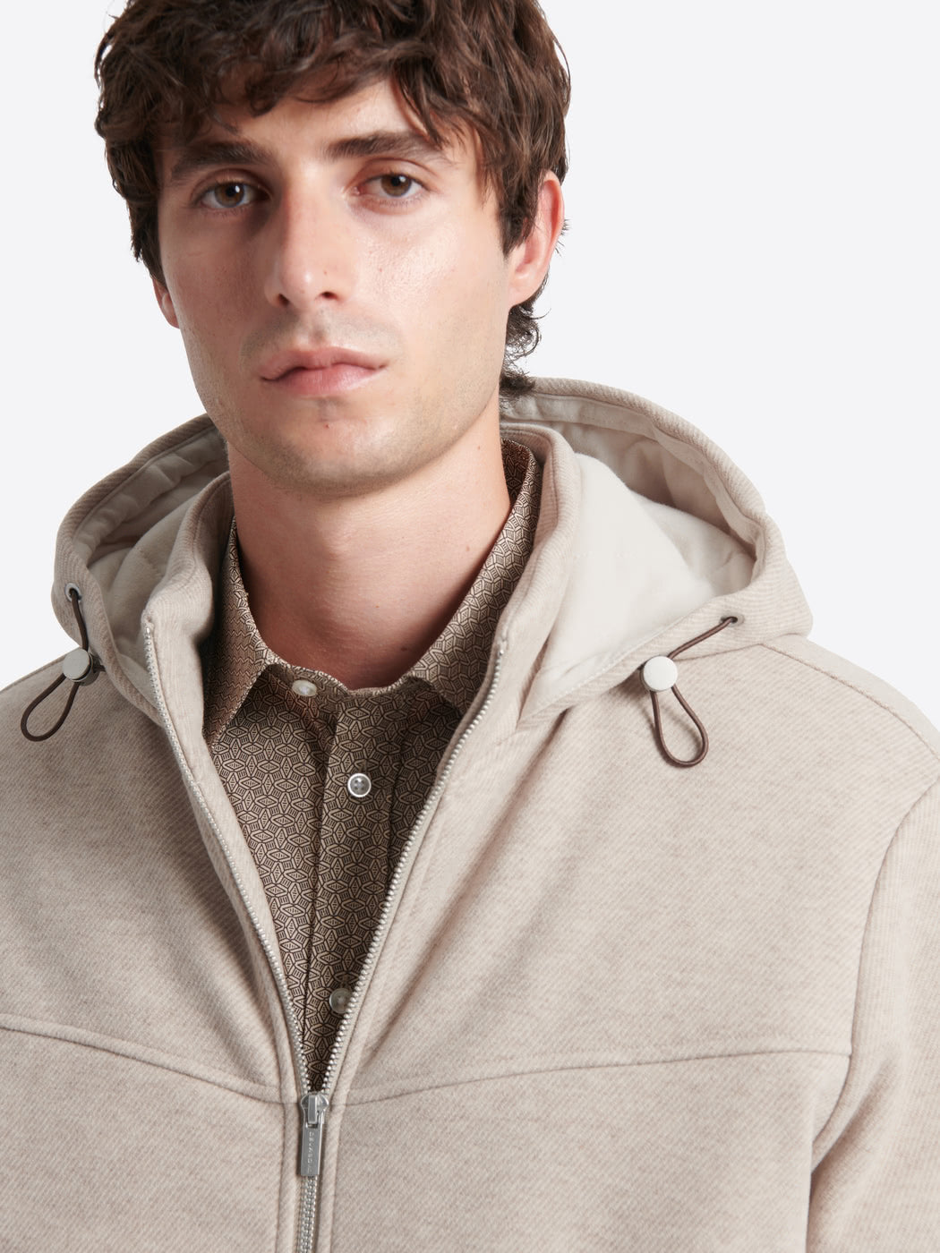Sweat à capuche faux-uni 100% coton - DEVRED 1902
