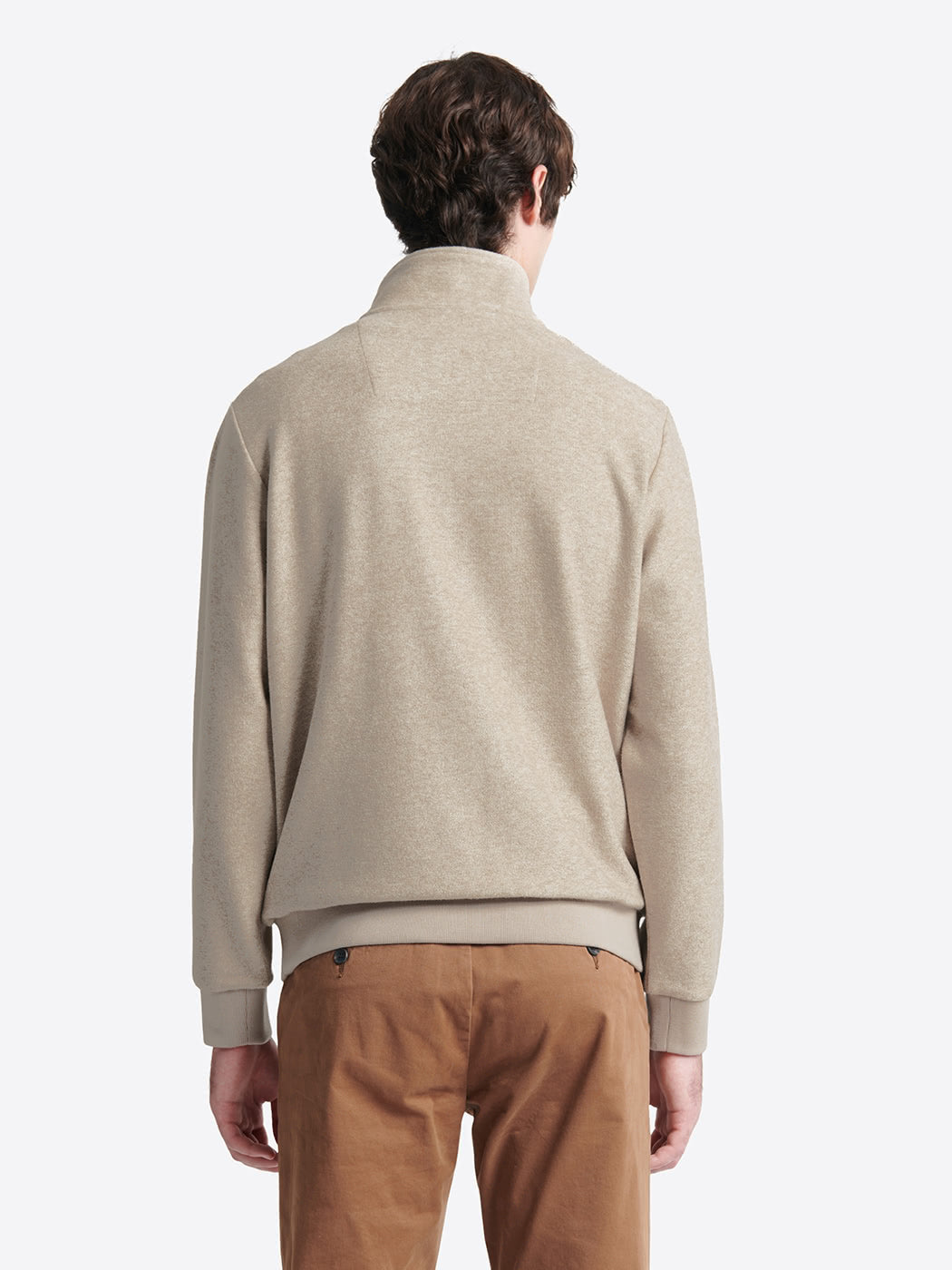 Sweat faux uni à col montant - DEVRED 1902