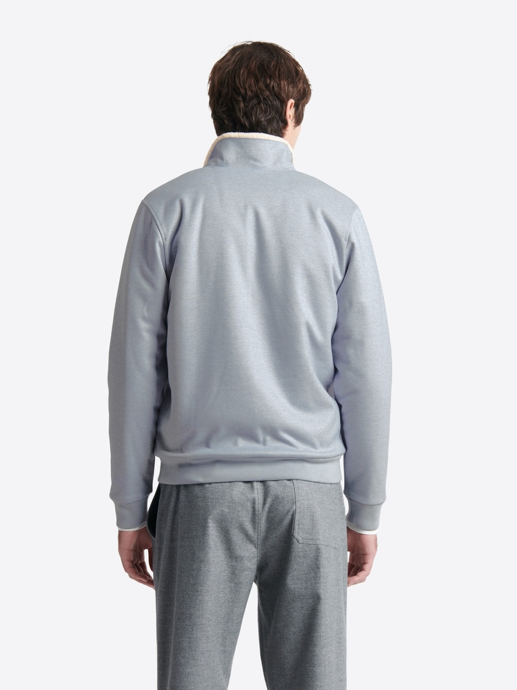 Sweat col sherpa chiné avec poches - DEVRED 1902