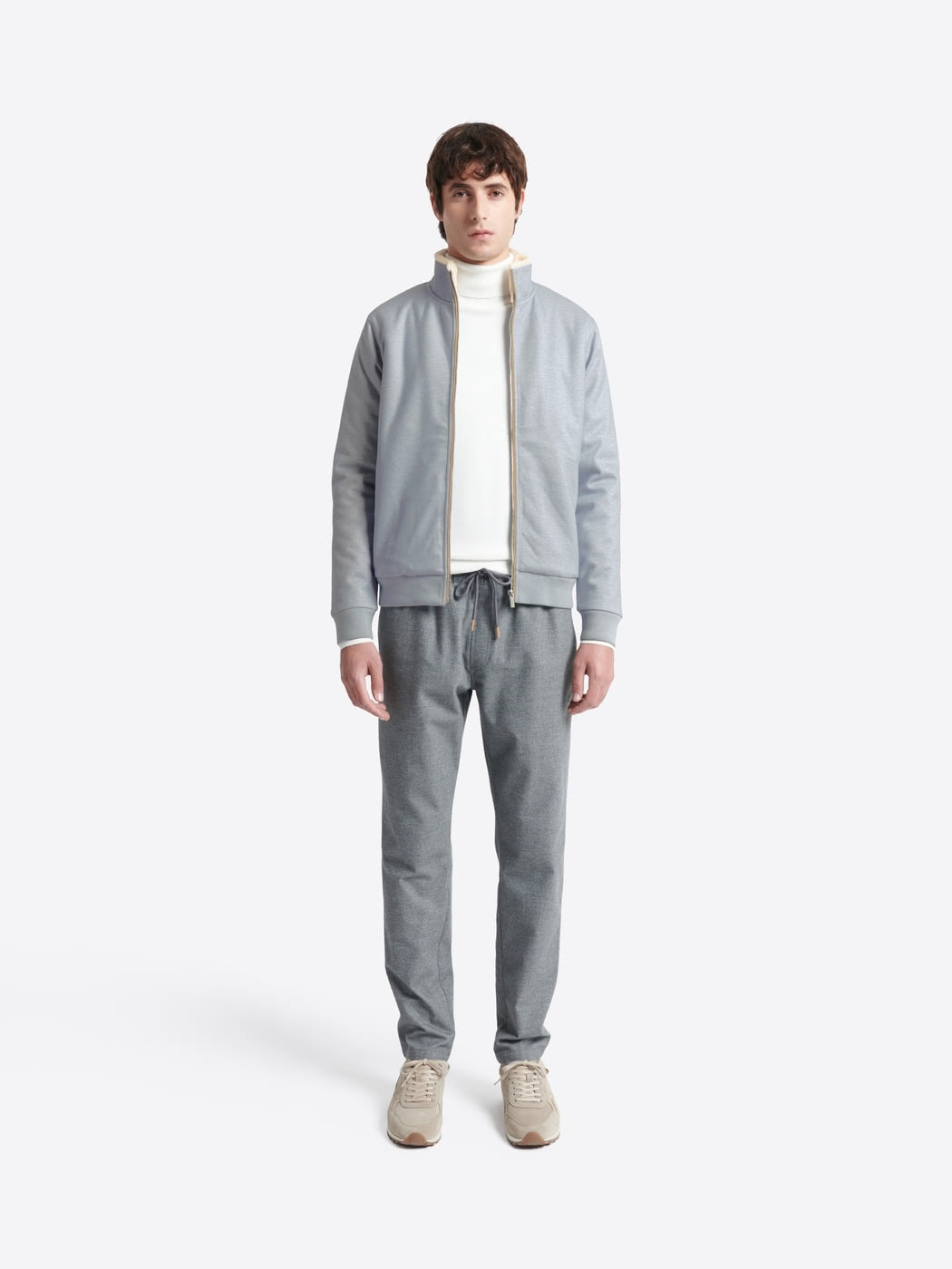 Sweat col sherpa chiné avec poches - DEVRED 1902