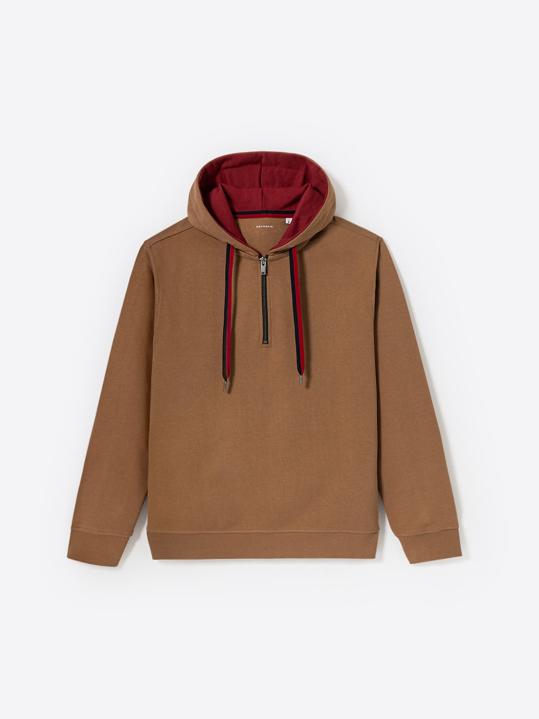 Sweat regular zippé à capuche en coton - DEVRED 1902
