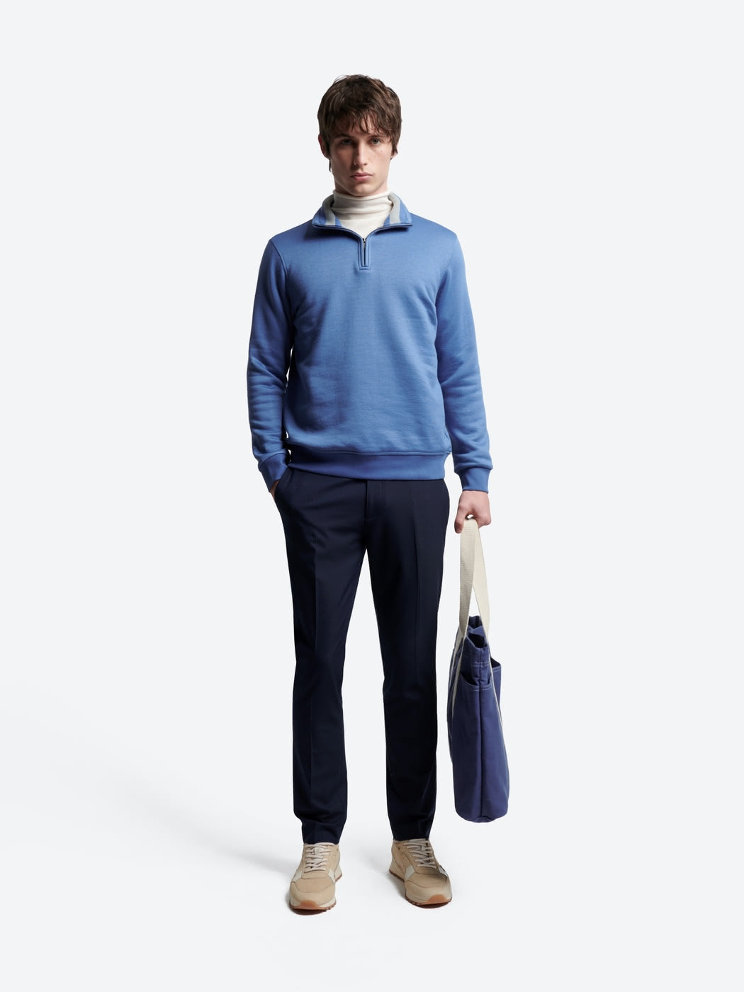 Sweat col montant zippé en coton - DEVRED 1902