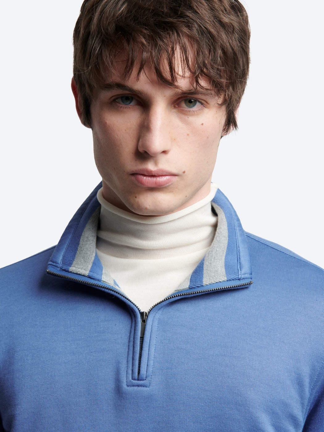 Sweat col montant zippé en coton - DEVRED 1902