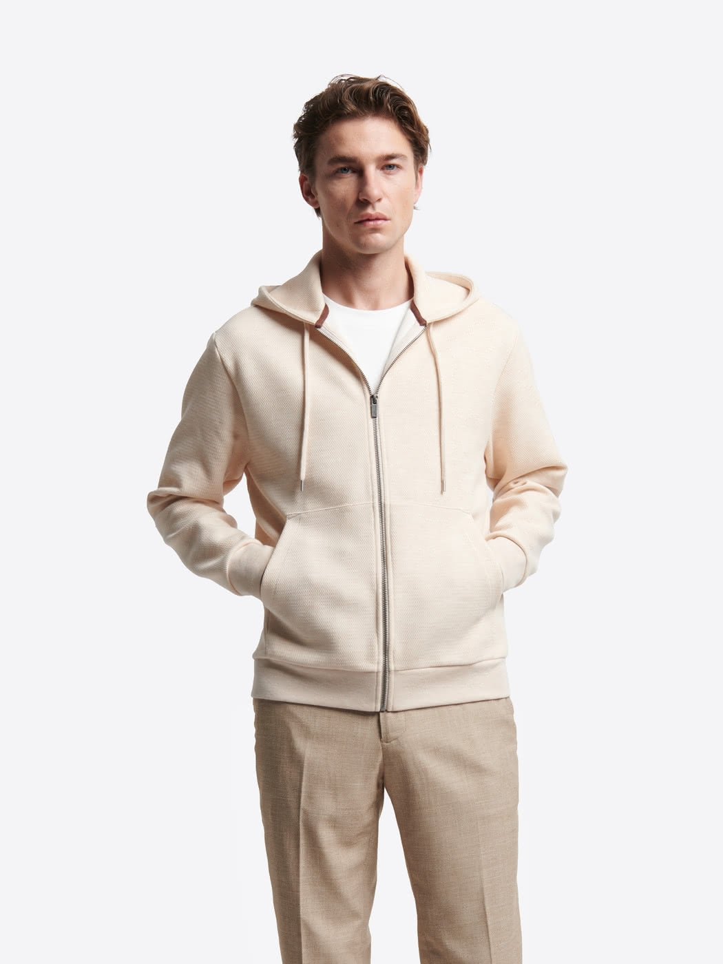 Sweat à capuche en coton chiné - DEVRED 1902