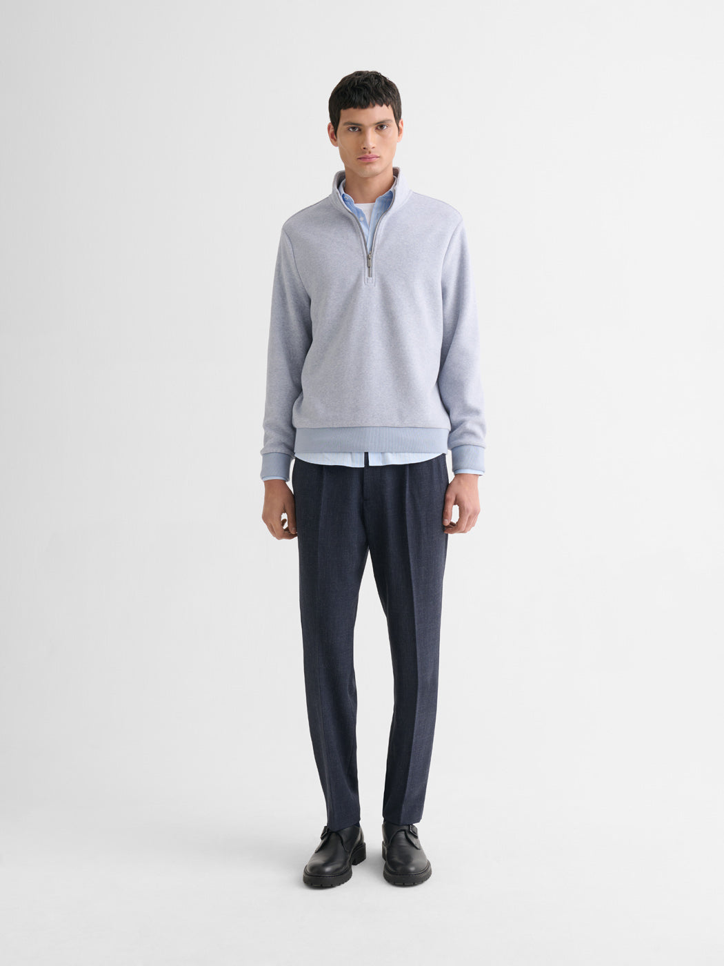 Sweat col montant zippé chiné - DEVRED 1902