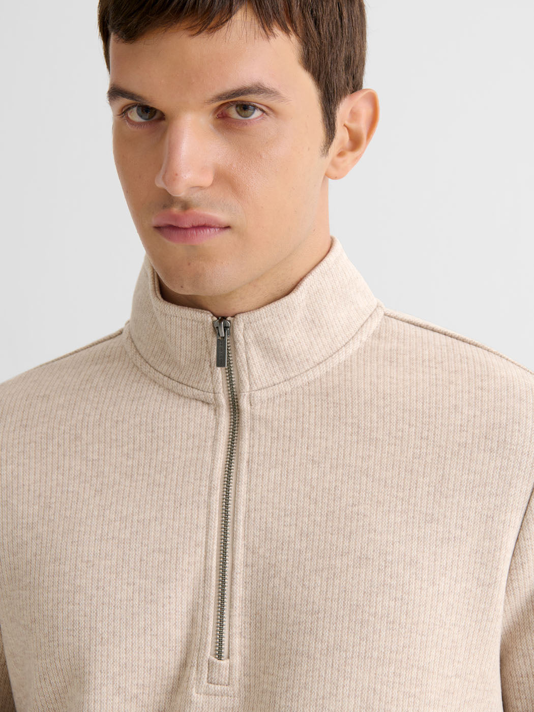 Sweat col montant zippé chiné - DEVRED 1902