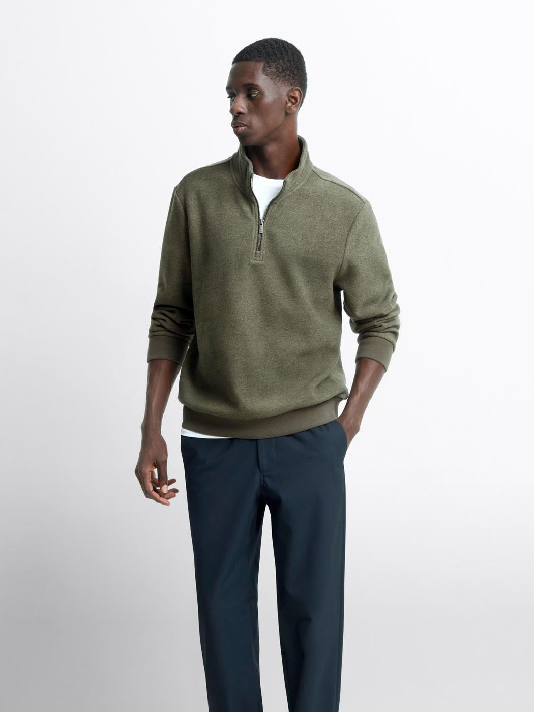 Sweat col montant demi zip - DEVRED 1902