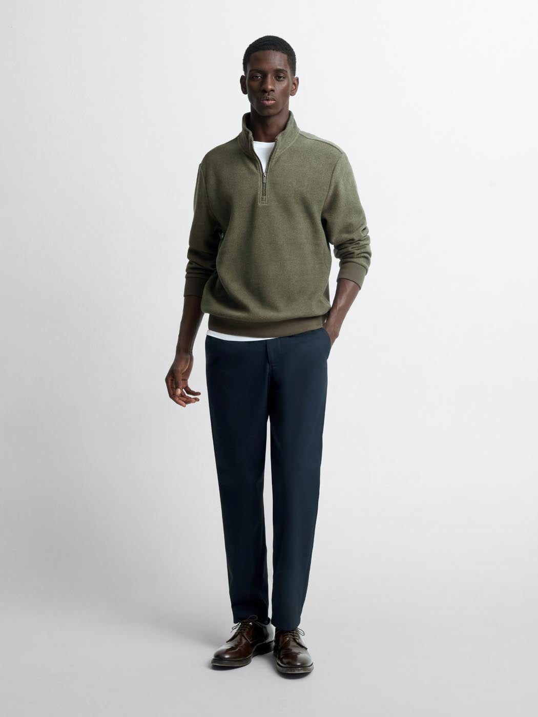 Sweat col montant demi zip - DEVRED 1902