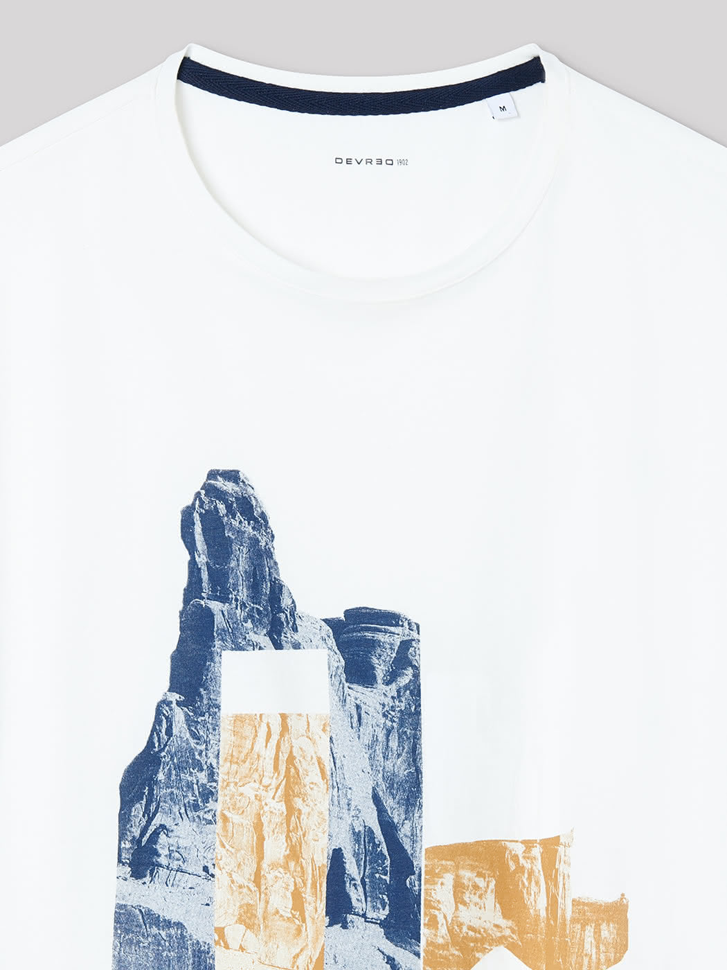 Tee-shirt en coton à motif placé devant - DEVRED 1902