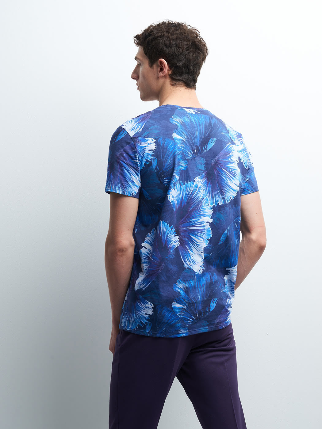 Tee-shirt col rond fleuri - DEVRED 1902