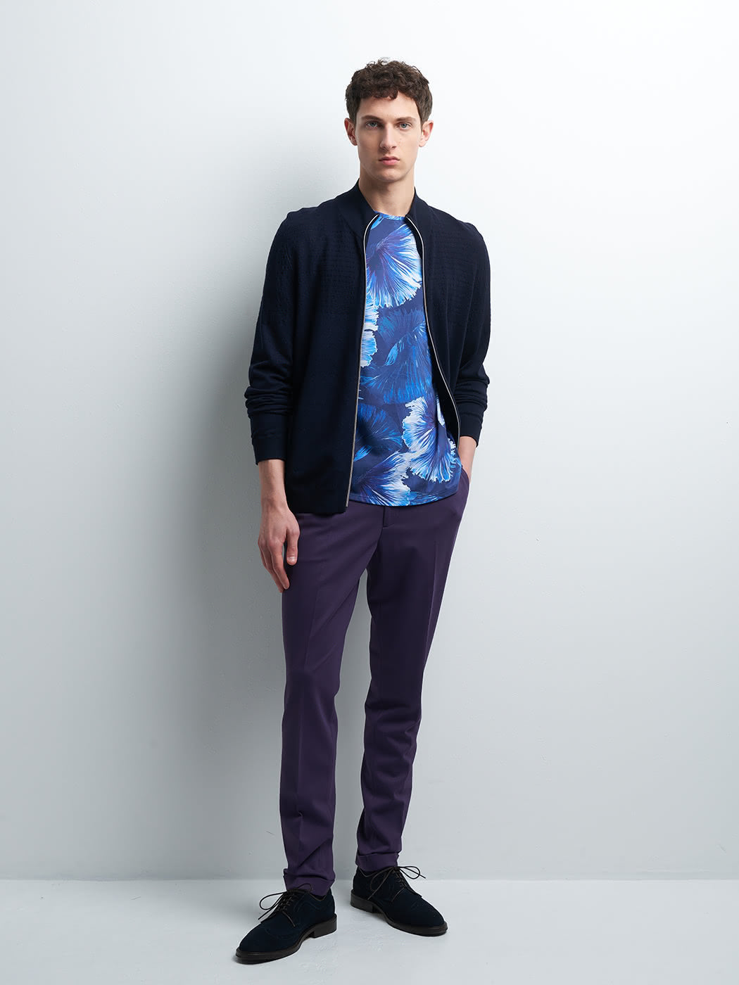 Tee-shirt col rond fleuri - DEVRED 1902