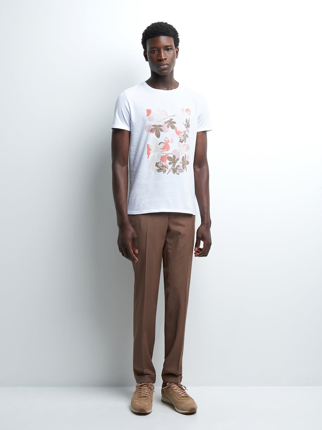 Tee-shirt en coton à motif placé devant - DEVRED 1902