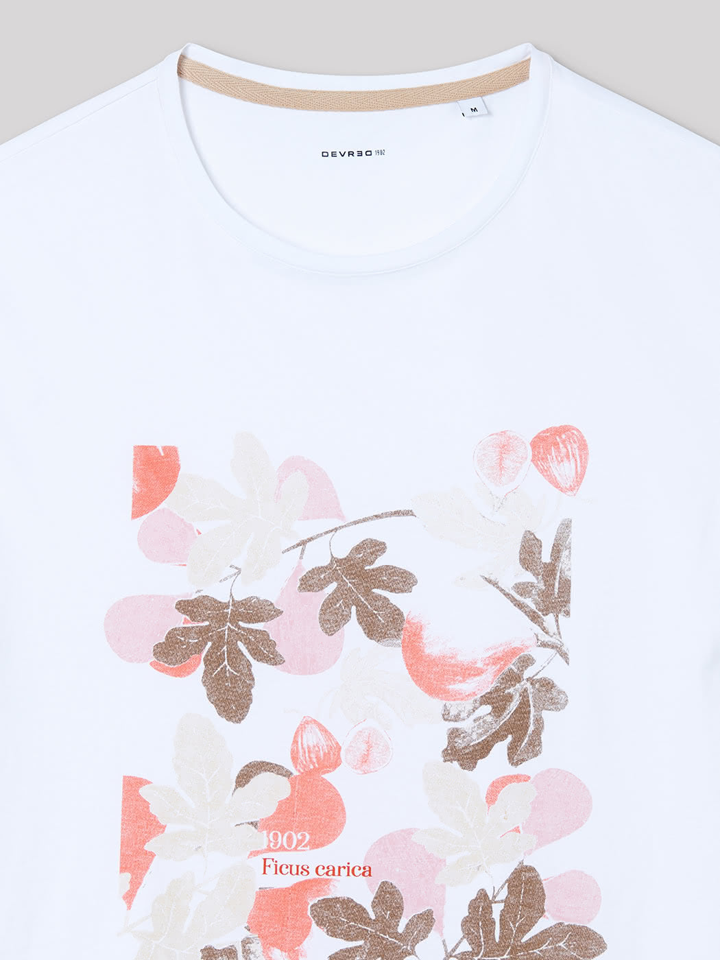 Tee-shirt en coton à motif placé devant - DEVRED 1902