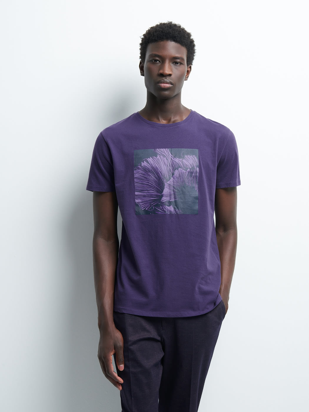 Tee-shirt en coton à motif placé devant - DEVRED 1902