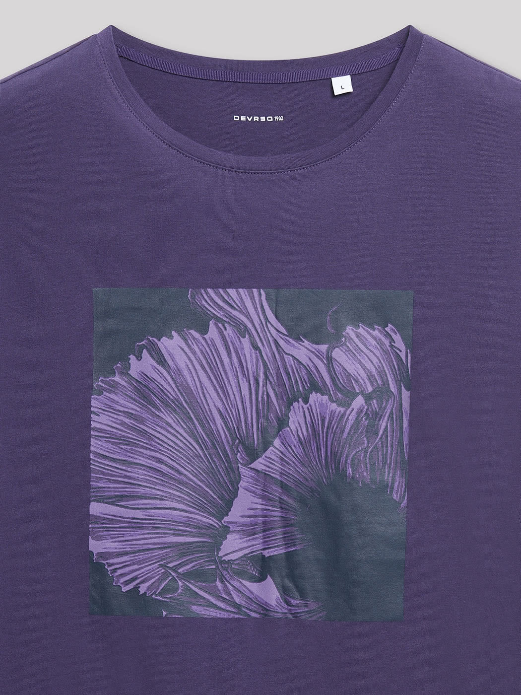 Tee-shirt en coton à motif placé devant - DEVRED 1902