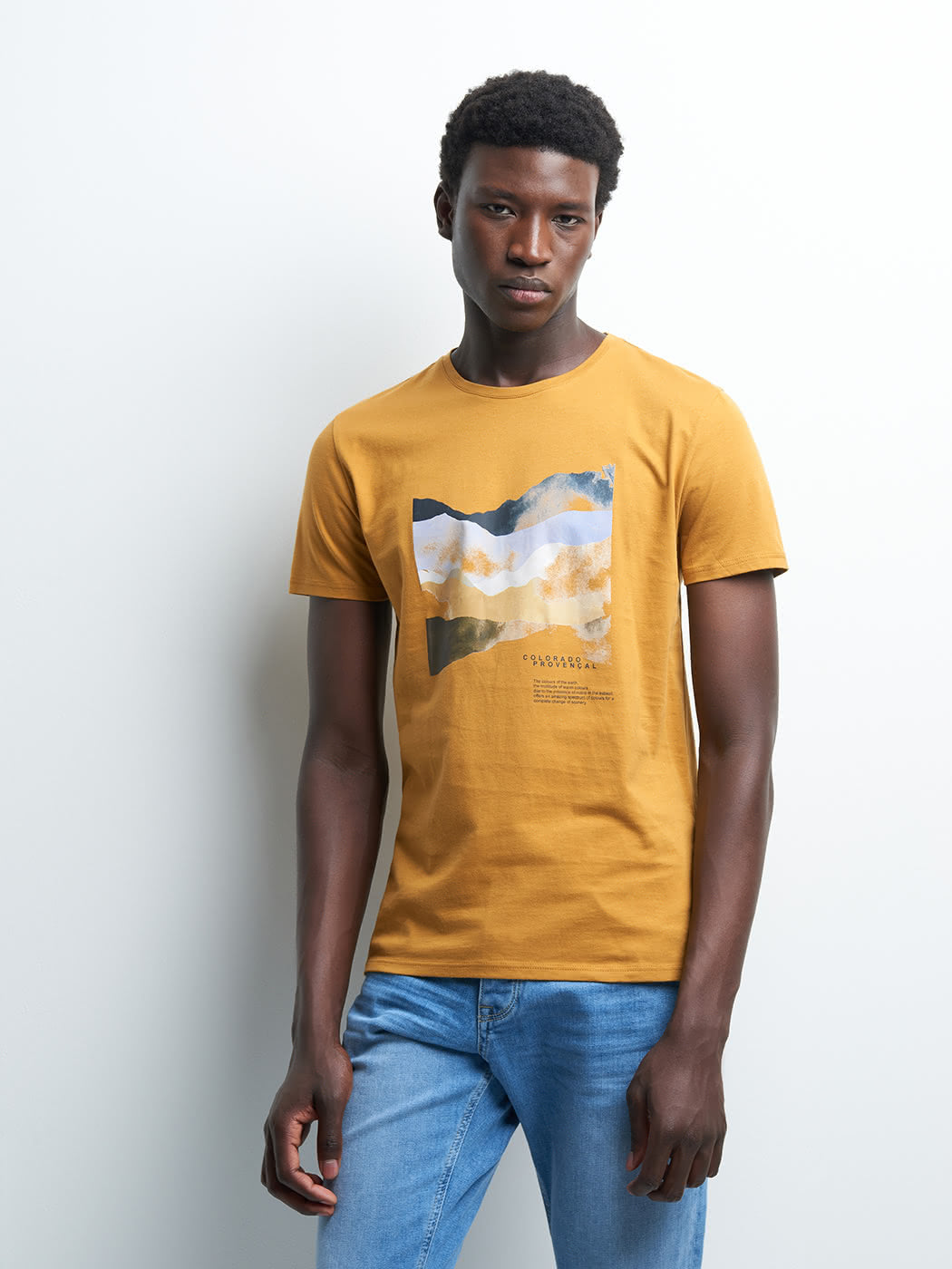 Tee-shirt en coton à motif placé devant - DEVRED 1902
