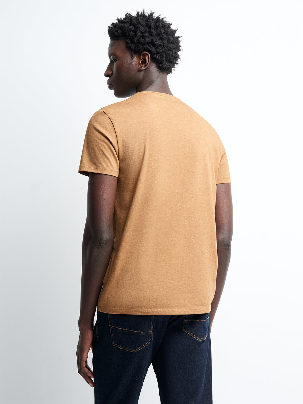 T-shirt col v en coton Supima - DEVRED 1902