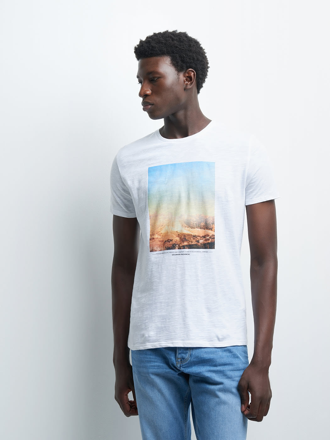 Tee-shirt en coton à motif placé devant - DEVRED 1902