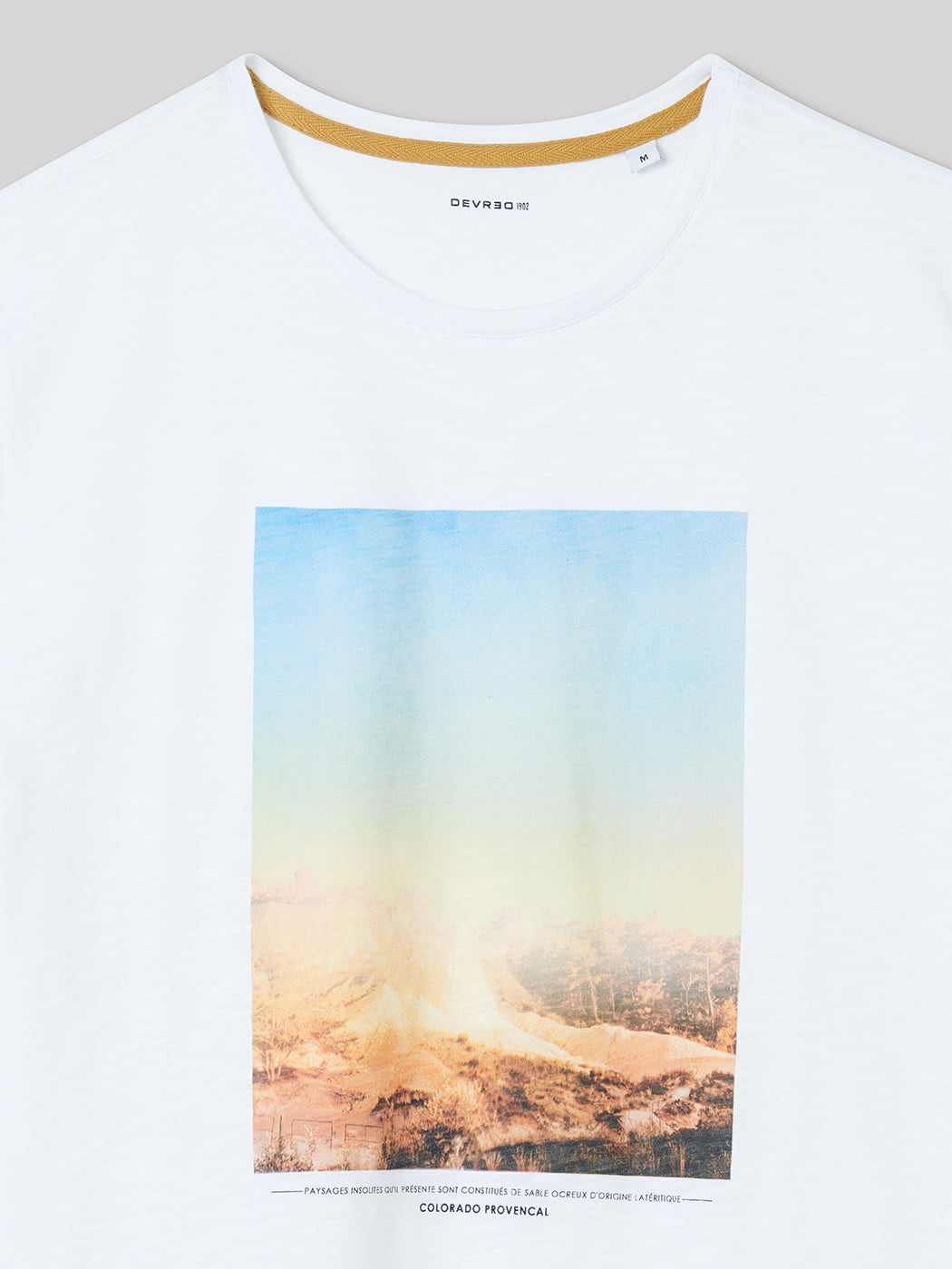 Tee-shirt en coton à motif placé devant - DEVRED 1902