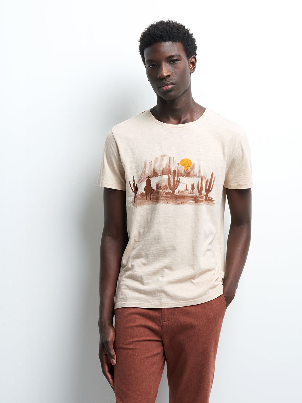 Tee-shirt en coton uni - DEVRED 1902