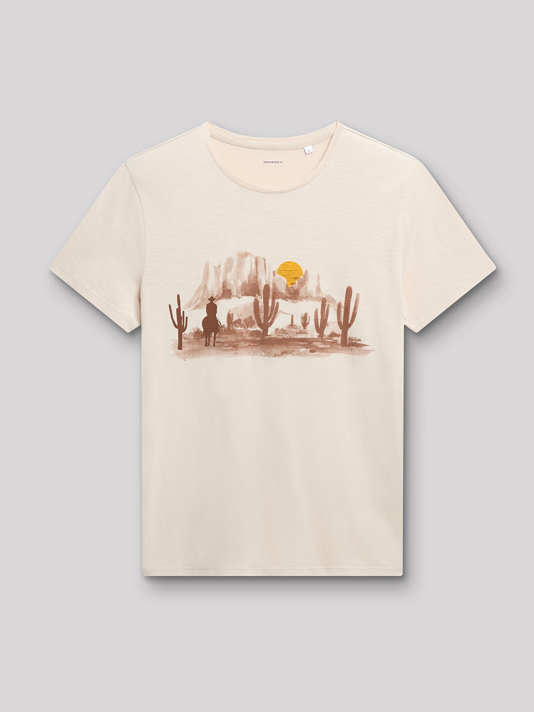 Tee-shirt en coton uni - DEVRED 1902