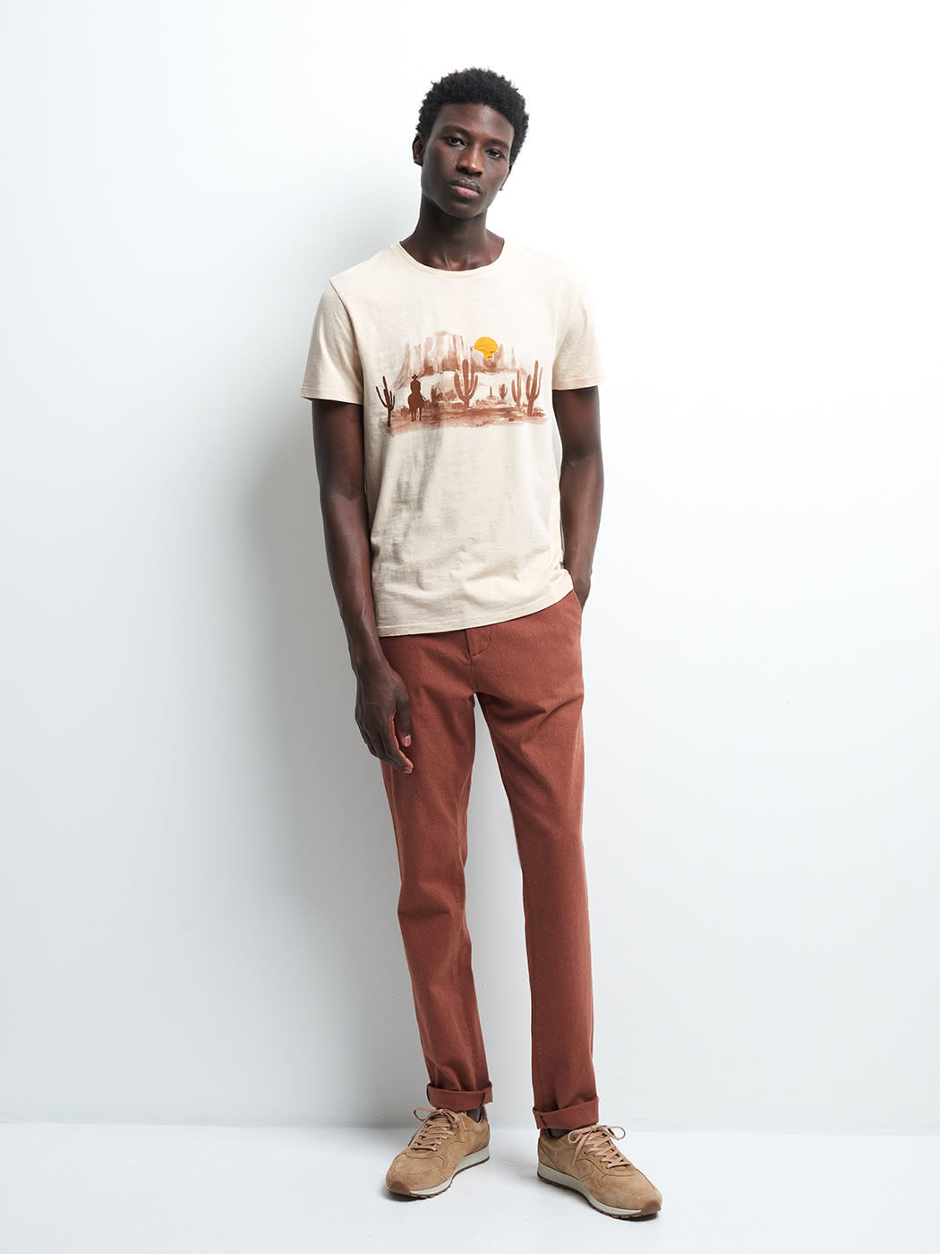 Tee-shirt en coton uni - DEVRED 1902