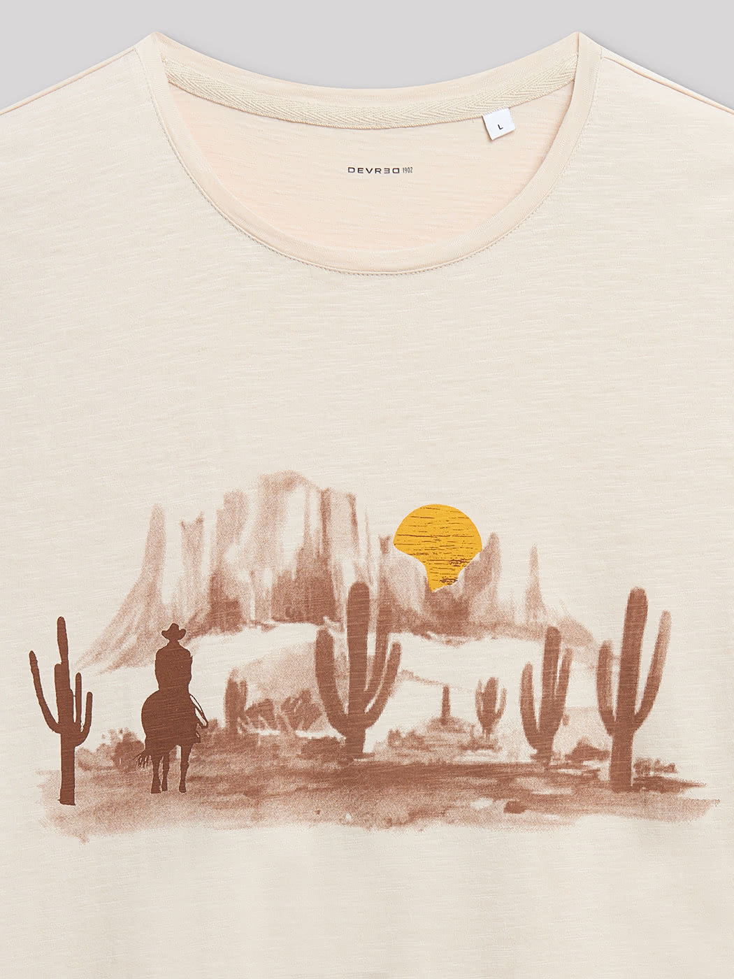 Tee-shirt en coton uni - DEVRED 1902