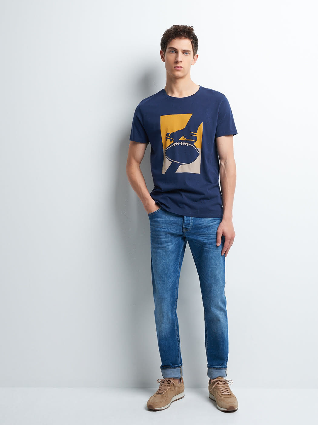 Tee-shirt en coton chiné - DEVRED 1902
