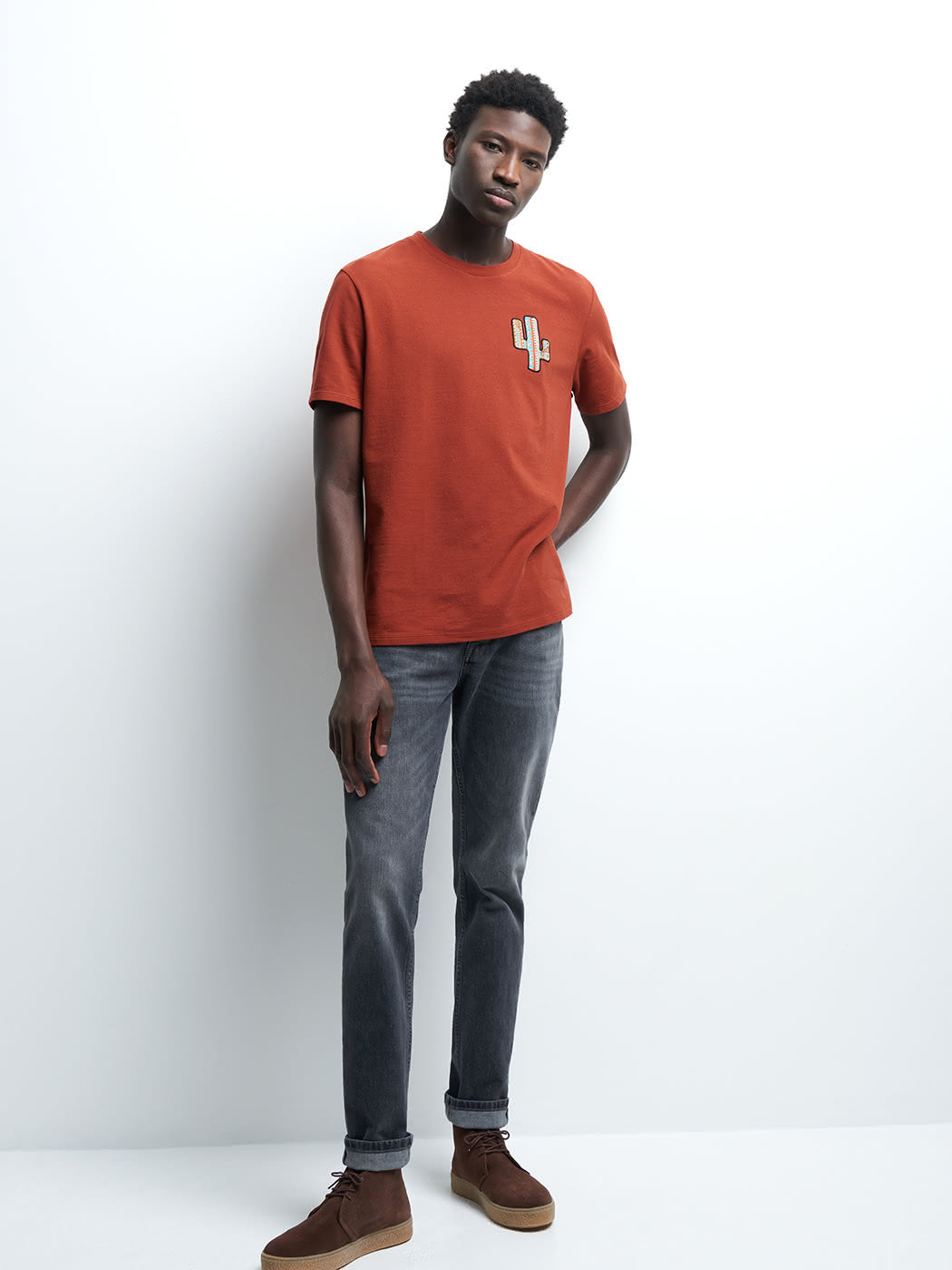 Tee-shirt col rond uni - DEVRED 1902